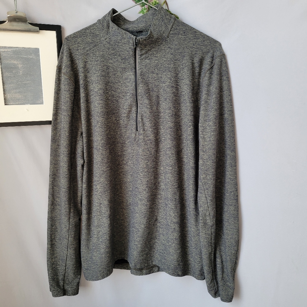 lululemon athletica Men’s Grey Quarter-Zip Pullover